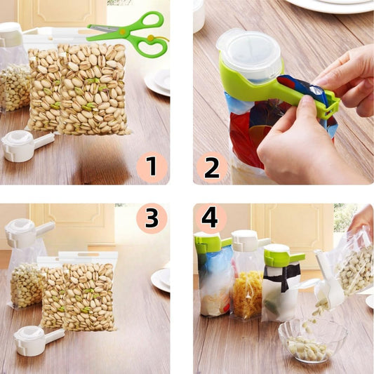 Snap & Pour Bag Clips — Set of 6 — photo 1